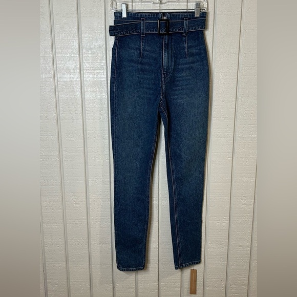 Reformation Kayo High and Skinny Belted Jeans, size 24. NWT. - Picture 8 of 8